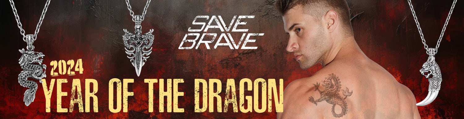 Save Brave Dragon Men's Jewellery Collection | Australia