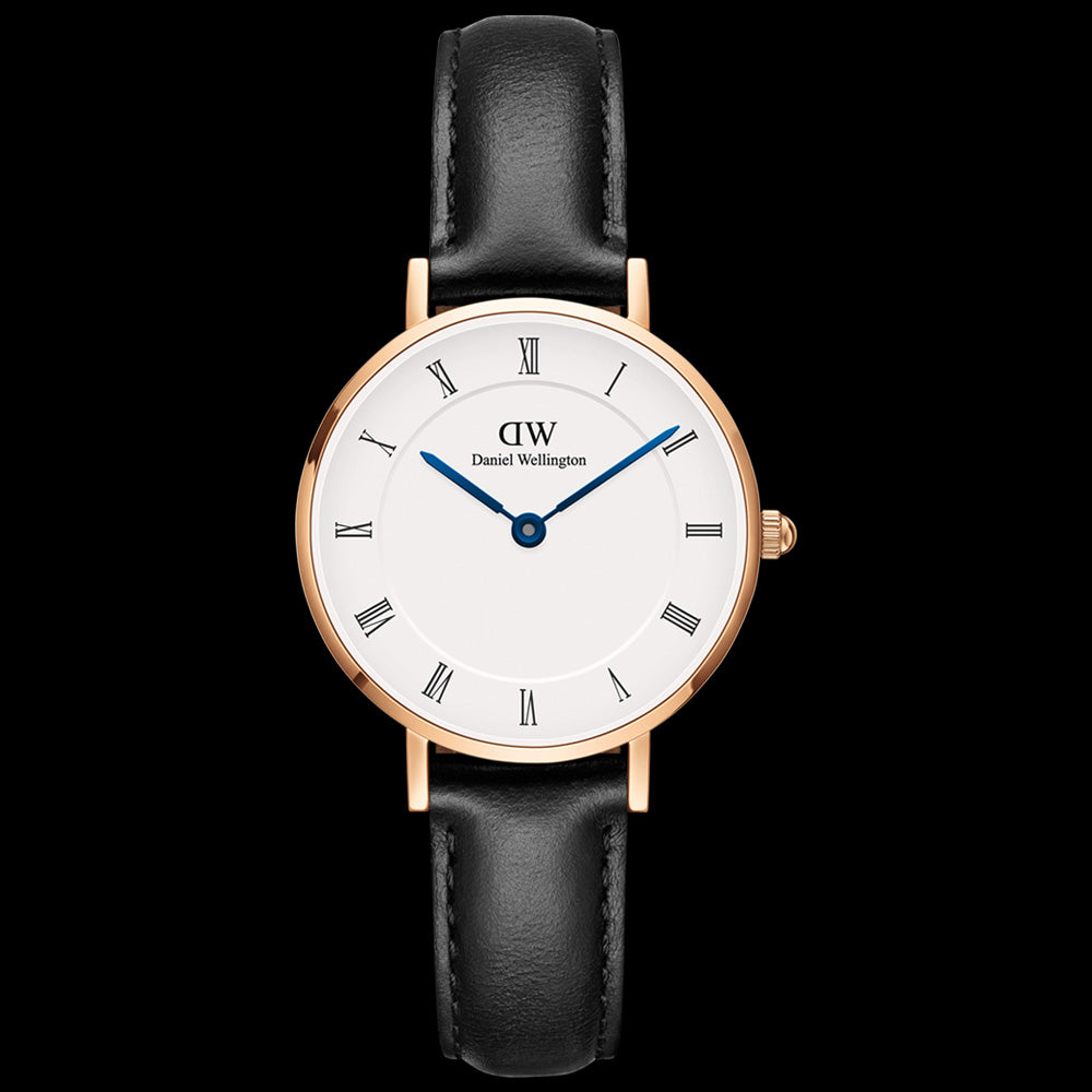 DANIEL WELLINGTON PETITE SHEFFIELD ROSE GOLD ROMAN NUMERALS WATCH