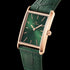 DANIEL WELLINGTON BOUND GREEN CROC LEATHER ROSE GOLD WATCH - ANGLE VIEW