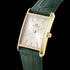 DANIEL WELLINGTON BOUND GREEN CROC LEATHER GOLD WATCH - ANGLE VIEW