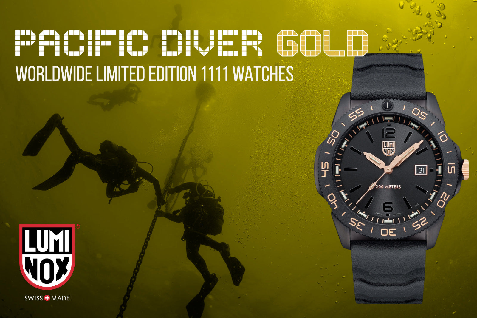 LUMINOX PACIFIC DIVER GOLD LIMITED EDITION WATCH | AUSTRALIA