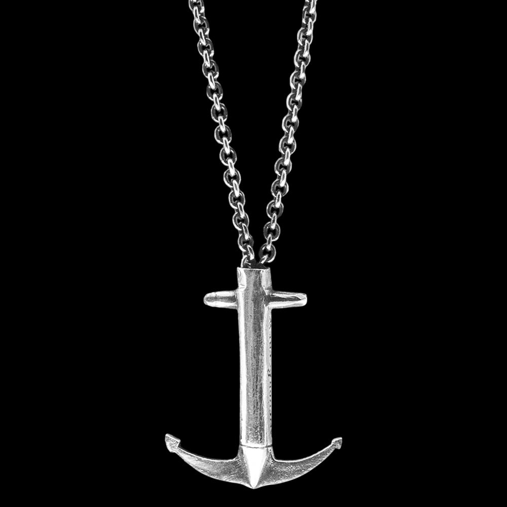 ANCHOR & CREW ADMIRAL ANCHOR SILVER NECKLACE