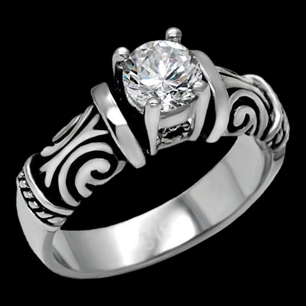 Cz solitaire ring online