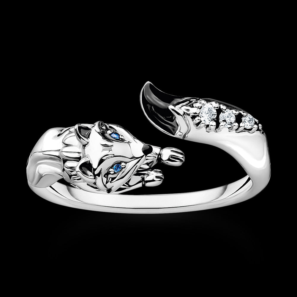 Thomas Sabo Arctic Fox Wraparound Silver Ring Australia Silver
