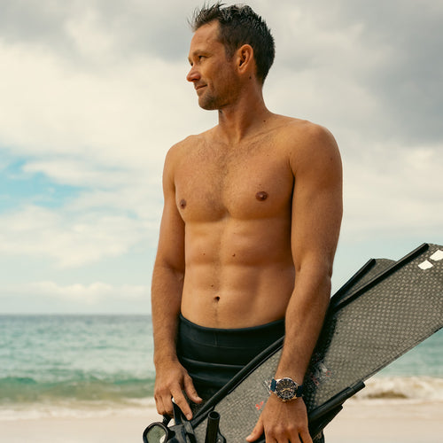 LUMINOX PACIFIC DIVER BLUE CHRONOGRAPH WATCH 3143 - WRIST VIEW