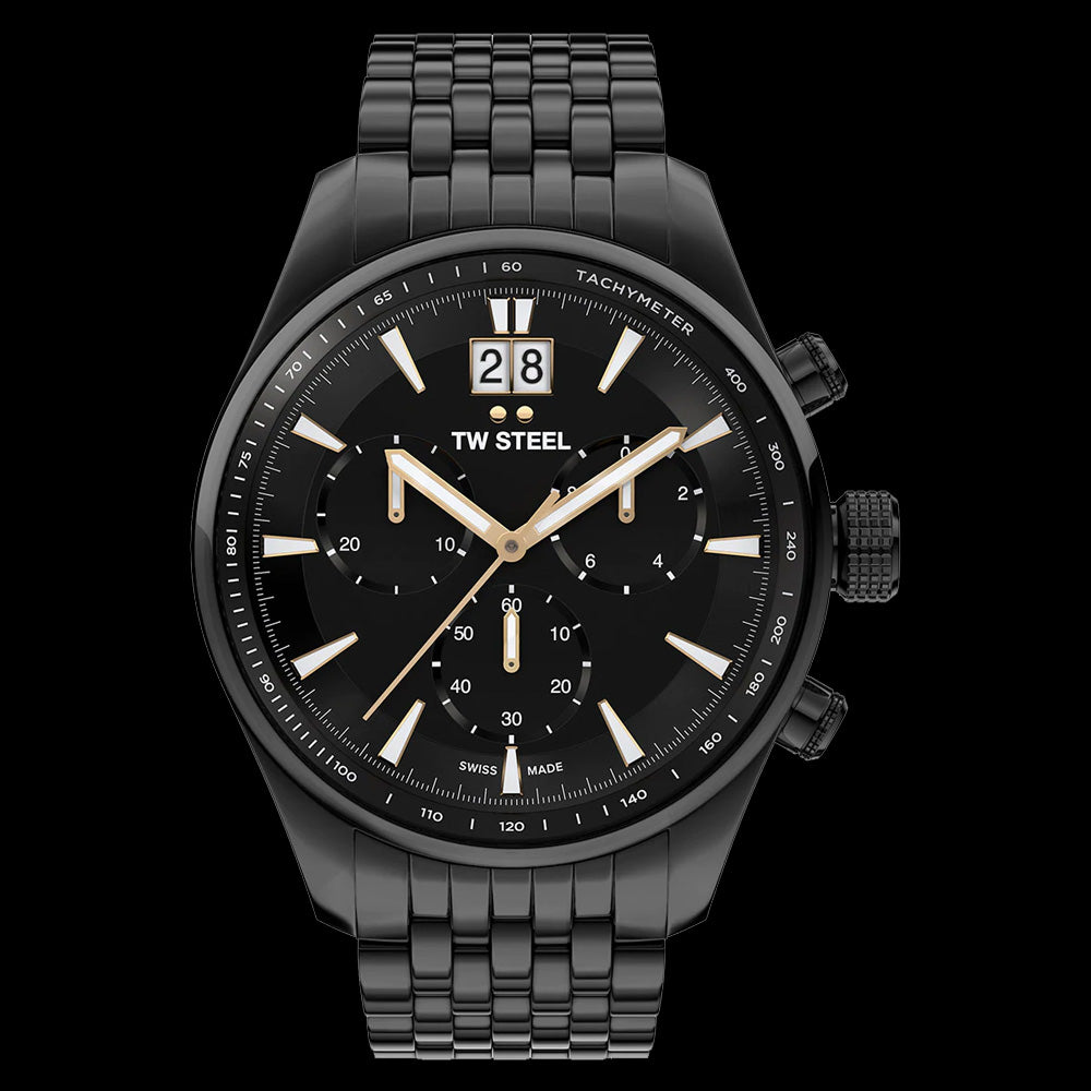 TW Steel Ace Aternus All Black Watch ACE314 Australia Silver Steel