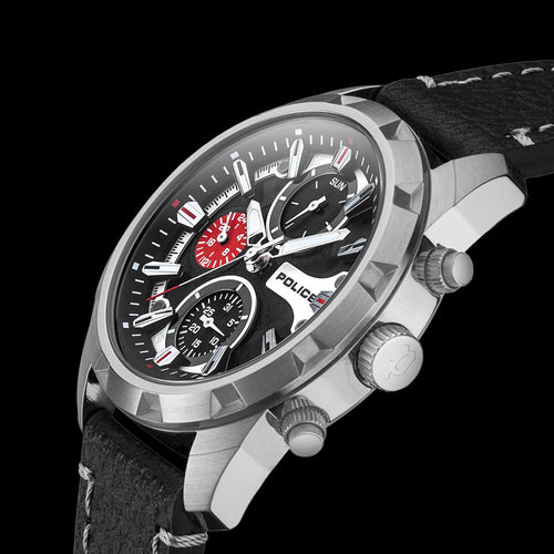 POLICE NAYARA MEN'S BLACK DIAL WATCH - SIDE VIEW