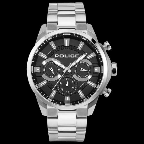 POLICE MENELIK MEN'S BLACK DIAL WATCH