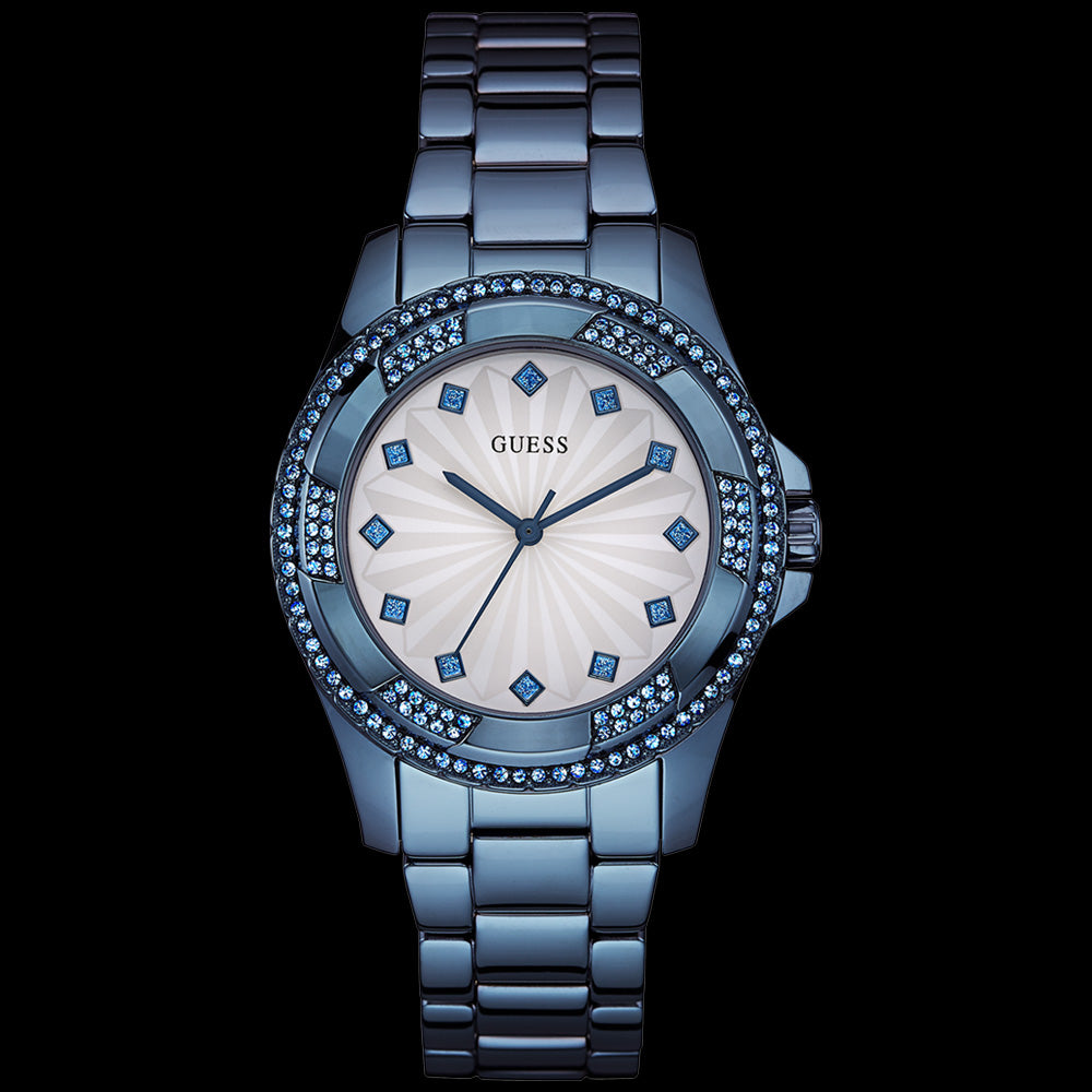 GUESS PINWHEEL SKY BLUE LADIES SPORT WATCH