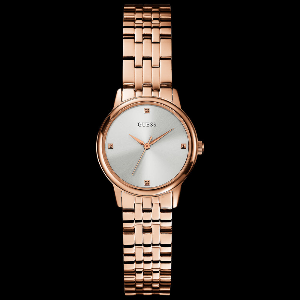 GUESS LADY WAFER ROSE GOLD DRESS WATCH