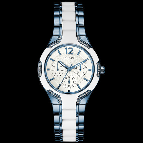 GUESS CENTRE STAGE SKY BLUE LADIES DRESS WATCH