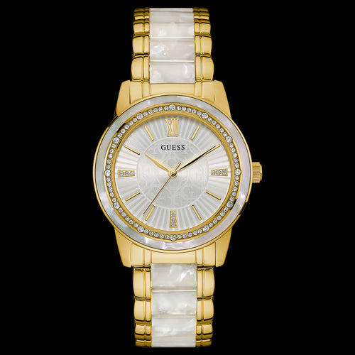 GUESS TRINITY GOLD LADIES DRESS WATCH