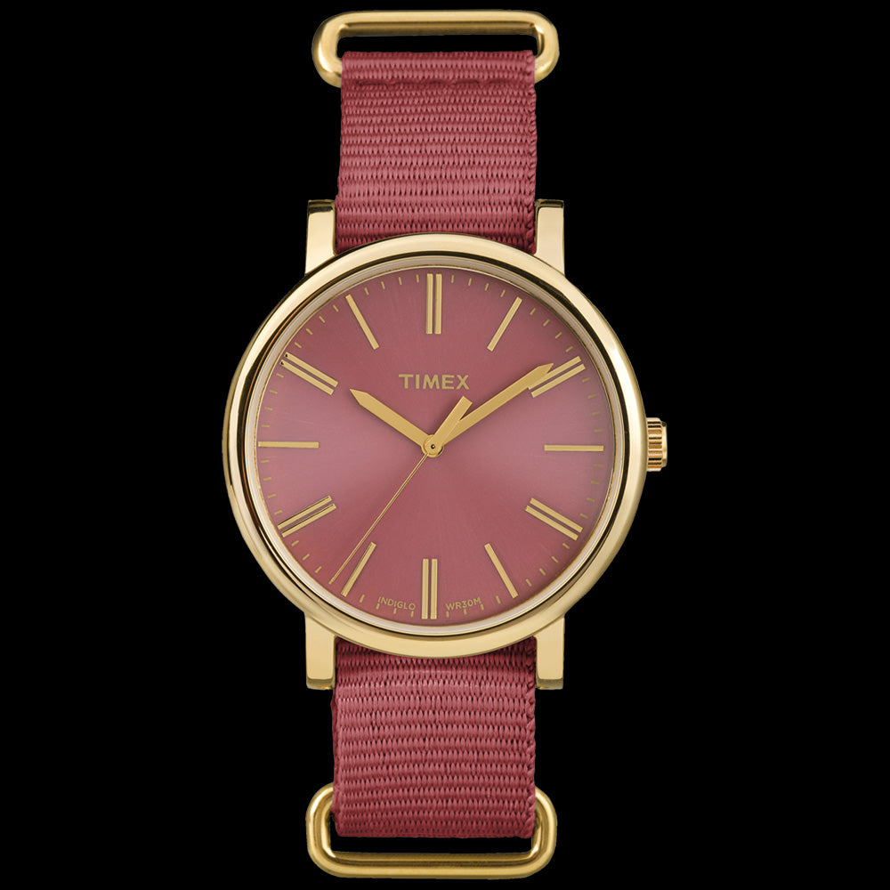 TIMEX ORIGINALS RED DIAL NYLON STRAP WATCH