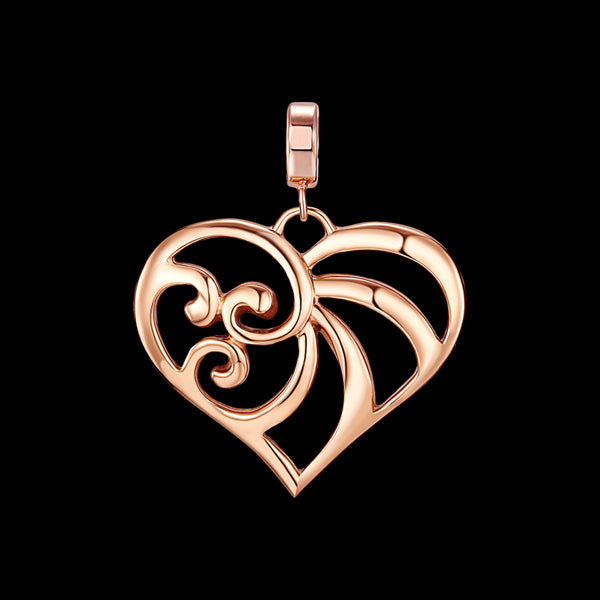 KAGI ROSE GOLD CHERISH SMALL HEART PENDANT