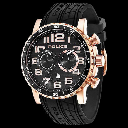 POLICE ROSE GOLD POWERSLIDE WATCH