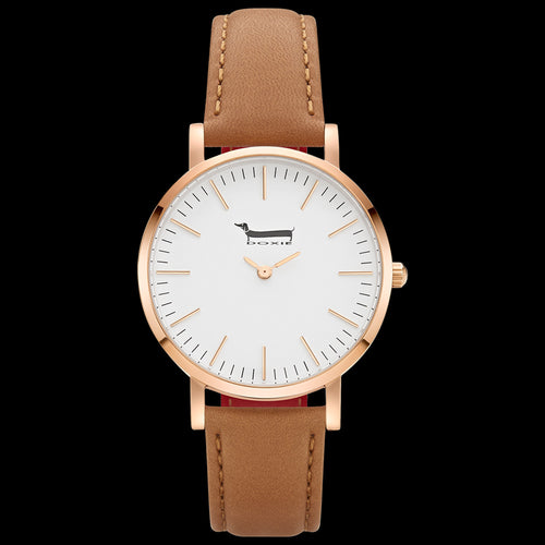 DOXIE ELLA ROSE GOLD TAN 40MM WATCH