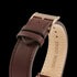 TED BAKER DANIEL ROSE GOLD WHITE DIAL BROWN LEATHER WATCH - STRAP CLOSE-UP