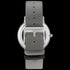 TED BAKER GRAHAM SILVER BLACK DIAL GREY PATTERN LEATHER WATCH - BACK VIEW