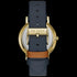 TED BAKER SAMUEL WHITE DIAL GOLD BLUE LEATHER WATCH - BACK VIEW
