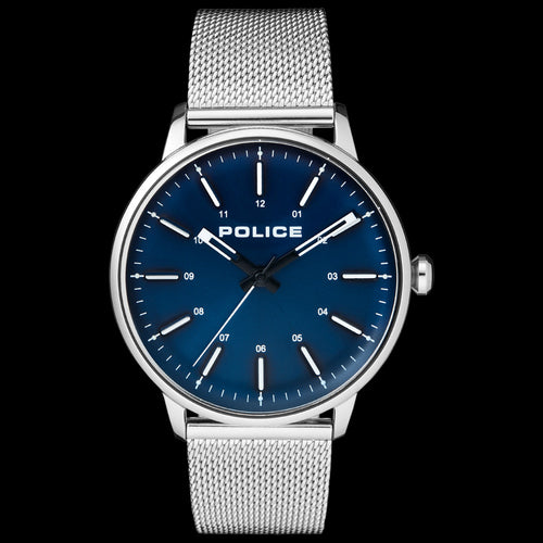 POLICE NORMAN BLUE DIAL SILVER MESH MEN'S WATCH | AUSTRALIA