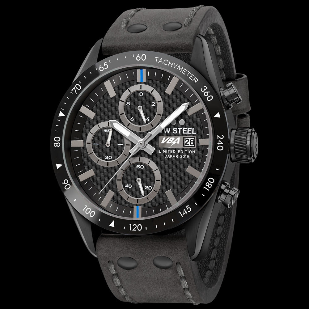 TW STEEL 2019 DAKAR RALLY ADRIEN VAN BEVEREN VBA BLACK LIMITED EDITION CHRONO SPORT WATCH TW997