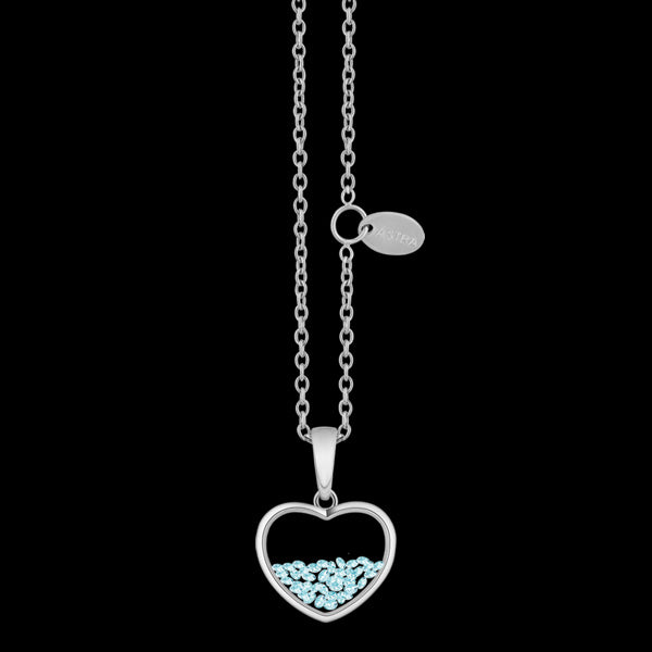 Aquamarine sterling sales silver necklace