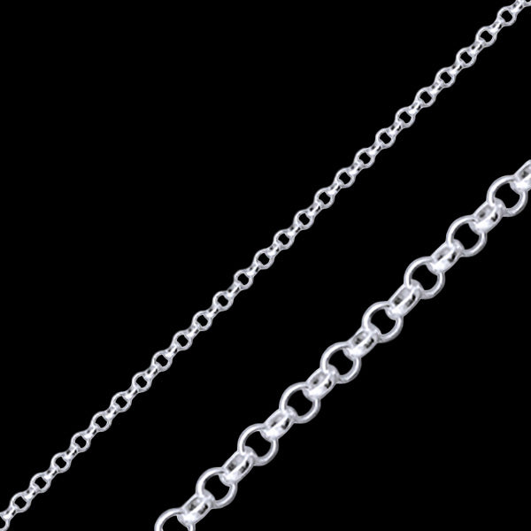 Silver rolo deals chain
