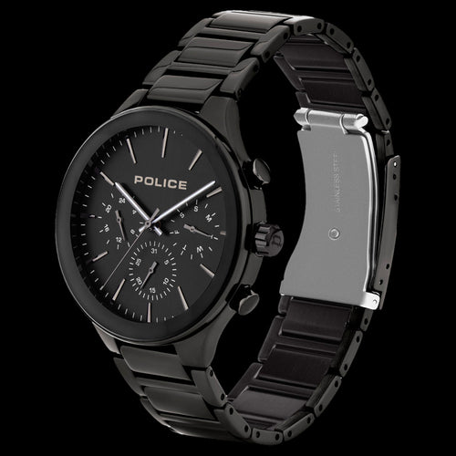 POLICE MEN'S GIFFORD ALL BLACK WATCH - TILT VIEW