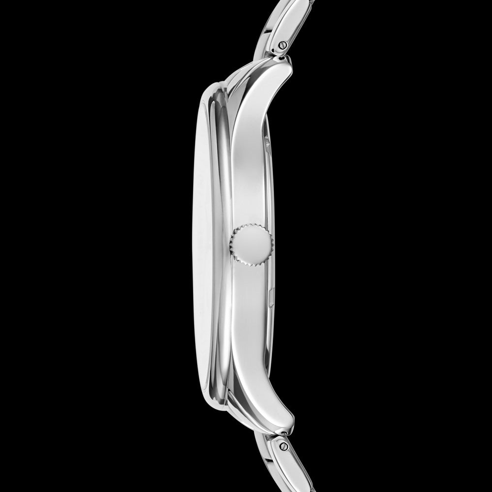 KENNETH COLE WHITE DIAL CLASSIC MEN'S LINK WATCH - SIDE VIEW