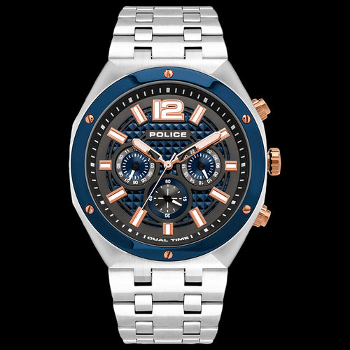 POLICE KEDIRI BLUE DIAL SILVER MEN'S WATCH | AUSTRALIA