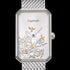 ENGELSRUFER TREE OF LIFE OBLONG SILVER MESH WATCH - DIAL CLOSE-UP