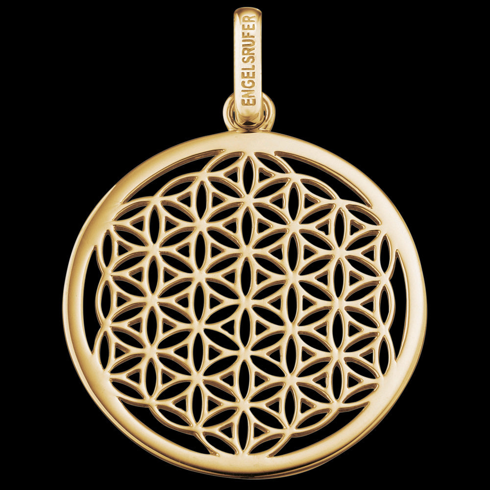 FLOWER OF LIFE LARGE GOLD PENDANT | ENGELSRUFER AUSTRALIA