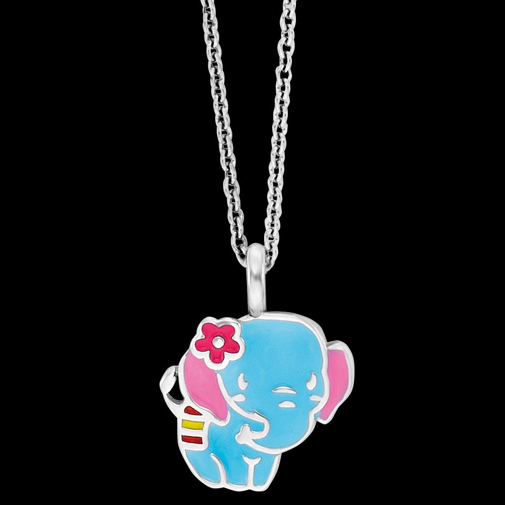 BLUE ELEPHANT CHILDREN'S NECKLACE | HERZENGEL AUSTRALIA