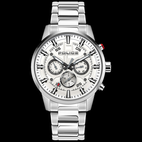 POLICE BANOS MEN'S SILVER CHRONO WATCH | AUSTRALIA