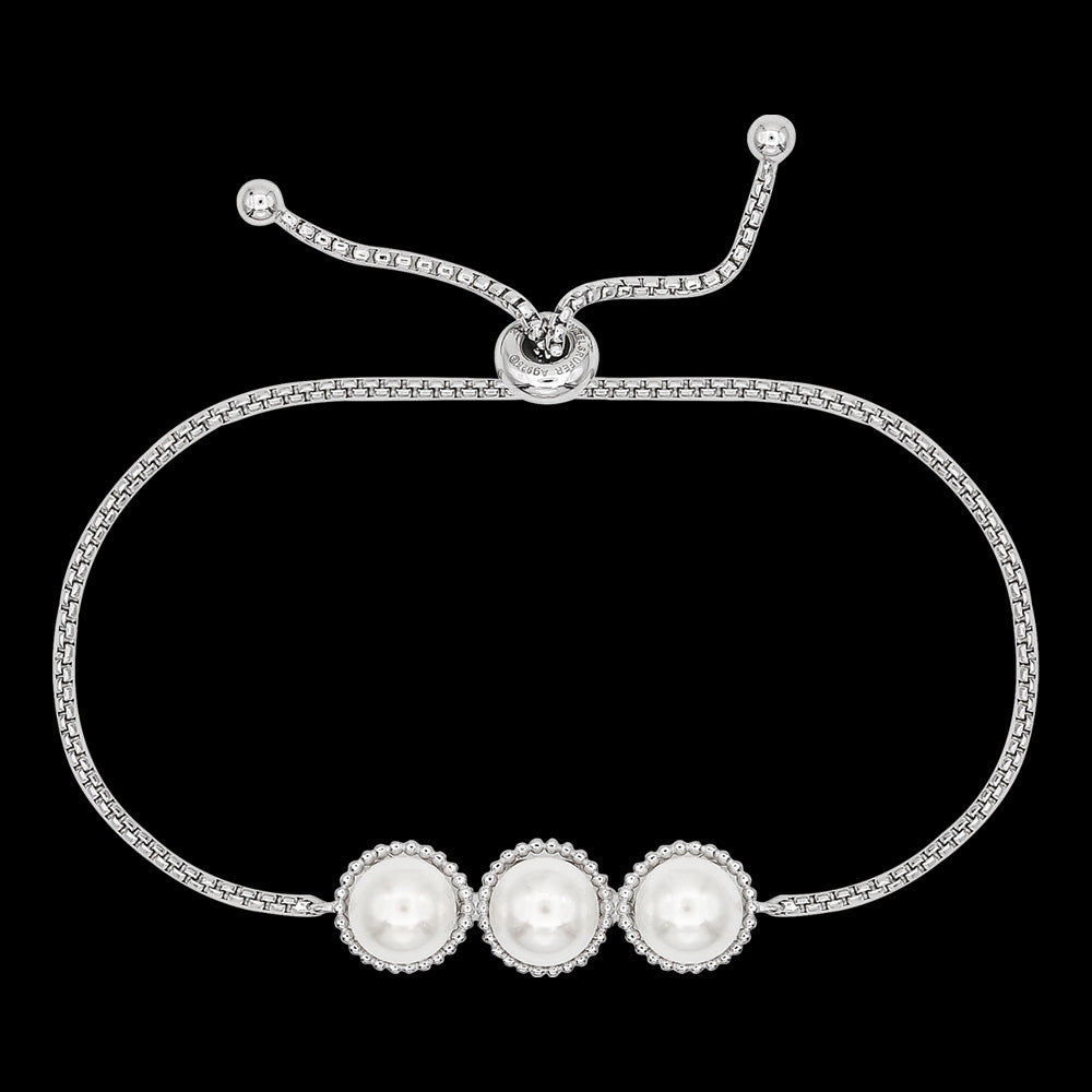 ENGELSRUFER SILVER GLORY PEARL BRACELET