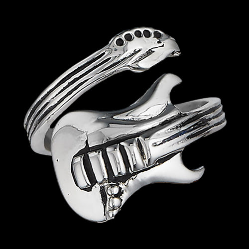 STAINLESS STEEL COILED GUITAR RING