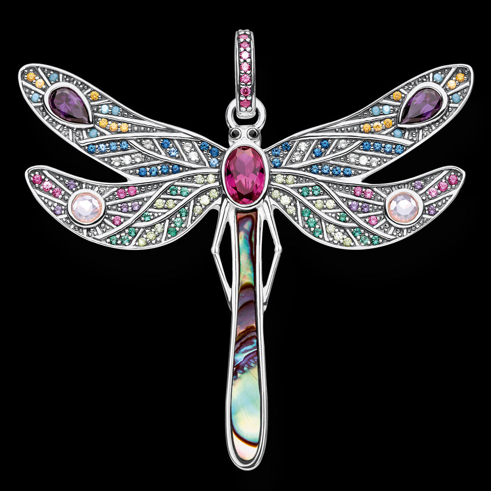 Thomas Sabo Silver Dragonfly Pendant Australia Silver Steel
