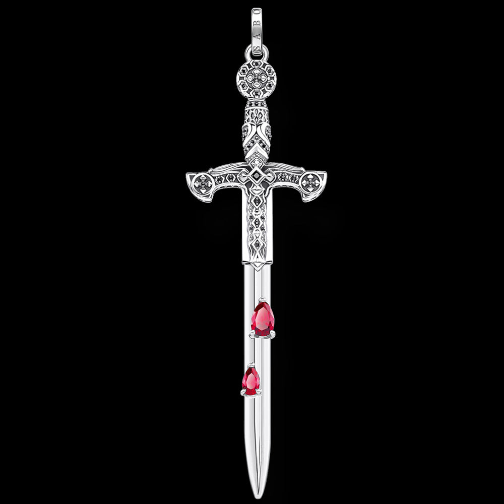 Mens Necklace Thomas Sabo Sword Necklace Thomas Sabo Blood Sword