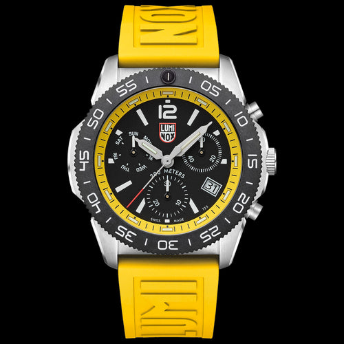 LUMINOX PACIFIC DIVER YELLOW CHRONOGRAPH WATCH 3145