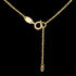 Chain Clasp Close-Up 9 Carat Yellow Gold Malachite Flower Petal Necklace