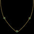 9 Carat Yellow Gold Malachite Flower Petal Necklace | Australia