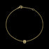 9 CARAT YELLOW GOLD LETTER B INITIAL BRACELET