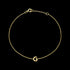 9 CARAT YELLOW GOLD LETTER G INITIAL BRACELET