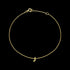 9 CARAT YELLOW GOLD LETTER J INITIAL BRACELET