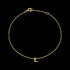 9 CARAT YELLOW GOLD LETTER L INITIAL BRACELET