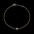 9 CARAT YELLOW GOLD LETTER T INITIAL BRACELET