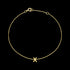 9 CARAT YELLOW GOLD LETTER X INITIAL BRACELET