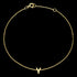 9 CARAT YELLOW GOLD LETTER Y INITIAL BRACELET