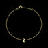 9 CARAT YELLOW GOLD LETTER Z INITIAL BRACELET