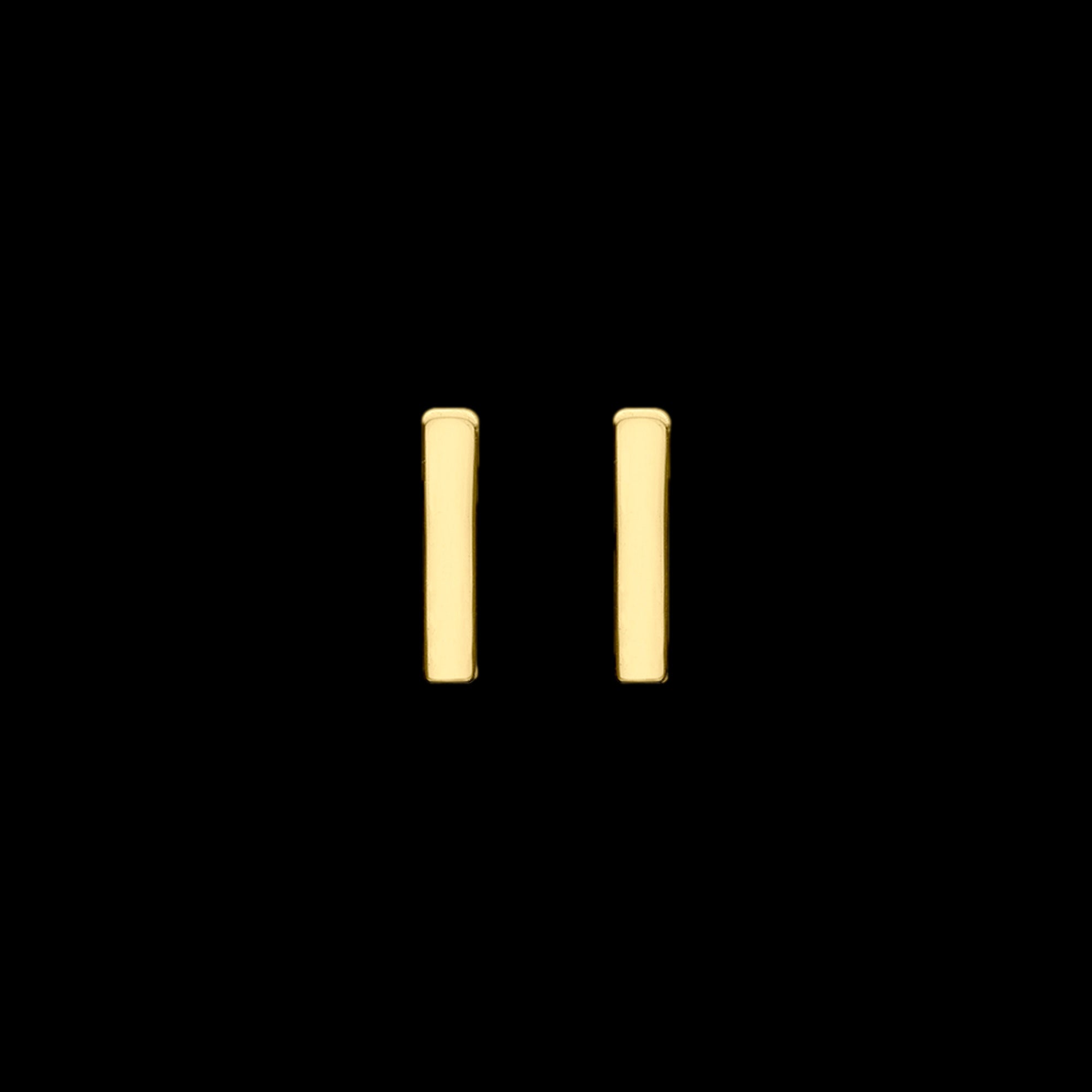 9 Carat Yellow Gold Letter I Initial Earrings | Australia